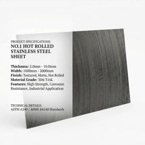 MESCO No.1 Hot Rolled Stainless Steel Sheet | 304/316L Mill Finish Plate | China Factory Direct