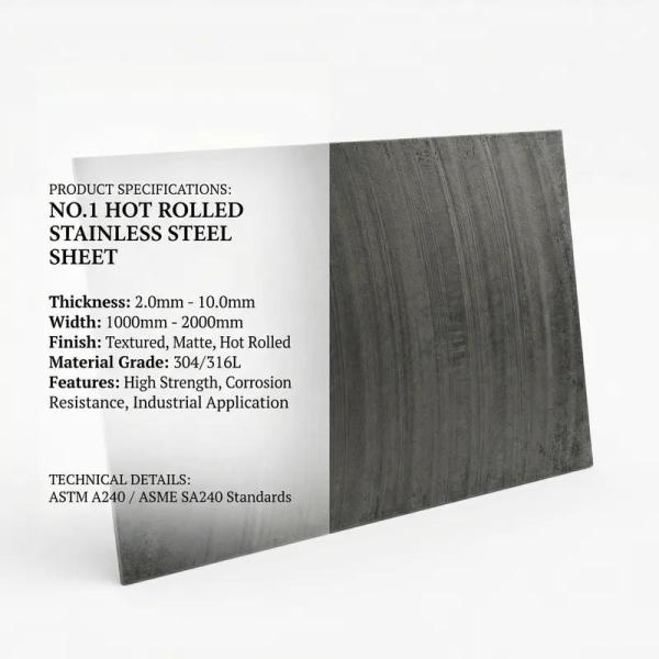 MESCO No.1 Hot Rolled Stainless Steel Sheet | 304/316L Mill Finish Plate | China Factory Direct