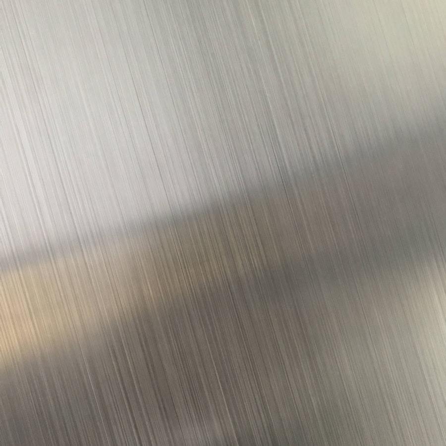 Cold rolled steel sheet surface with bright brushed finish