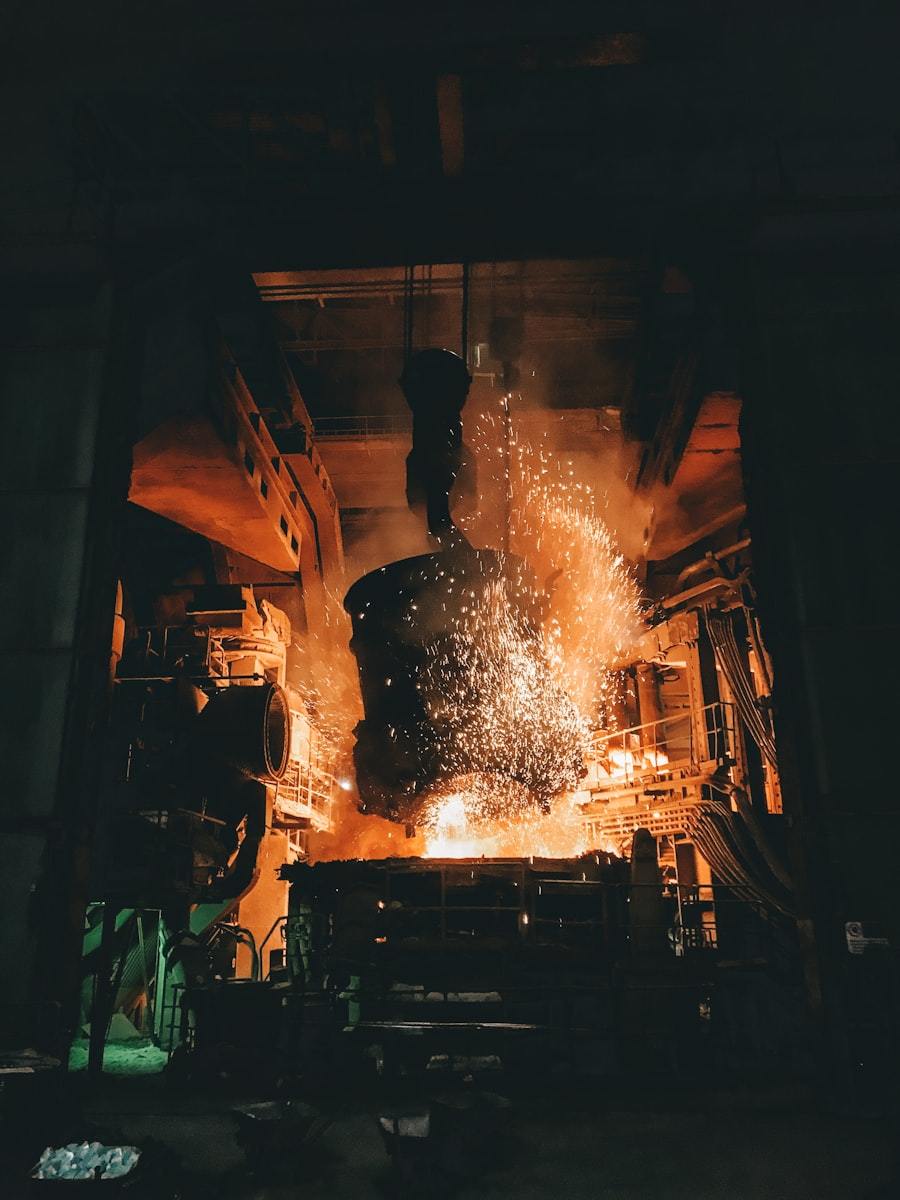 Galvalume coating production in steel factory