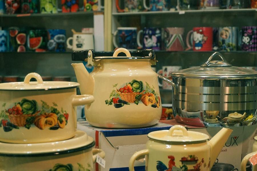 Porcelain enamel steel products such as cookware with colorful enamel finish