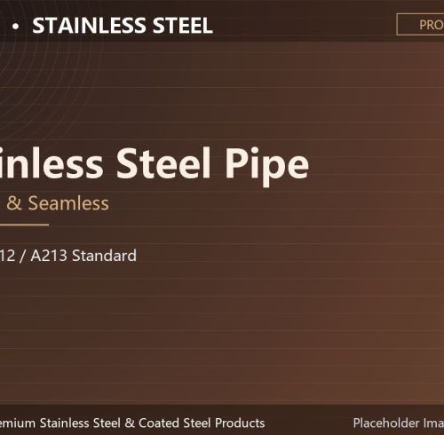 Stainless Steel Pipe (Round, Welded & Seamless, ASTM A312 / A213, Sch 5S-Sch 80)
