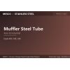 Muffler Steel Tube (Automotive Exhaust, 409 / 439 / 304, Aluminized / SS, Mandrel-Bent)