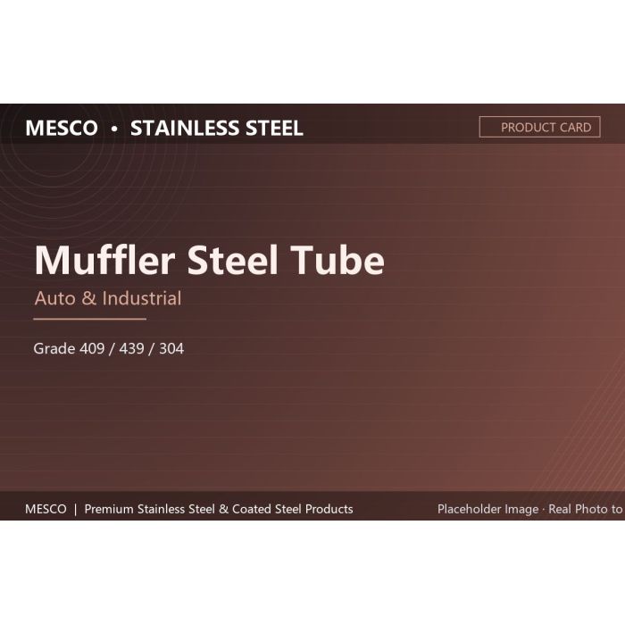 Muffler Steel Tube (Automotive Exhaust, 409 / 439 / 304, Aluminized / SS, Mandrel-Bent)