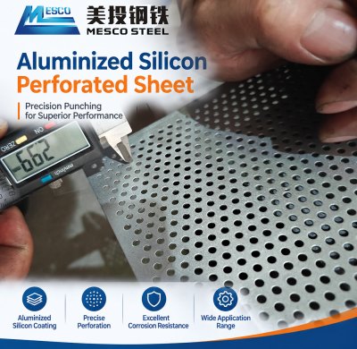 Aluminized Silicon Perforated Sheet with Custom Punching