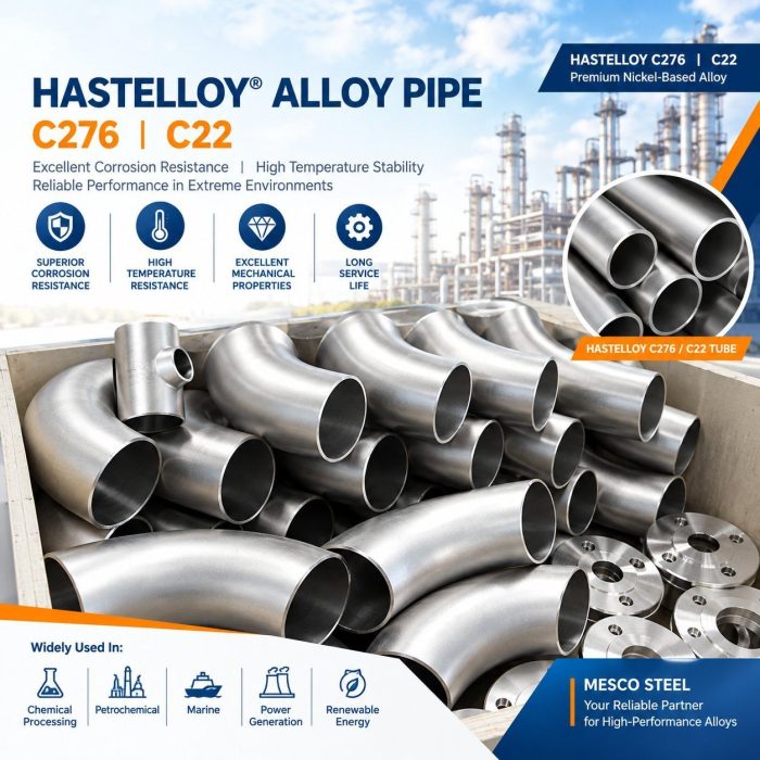 Alloy C-276 / Hastelloy C276 (UNS N10276, W. Nr. 2.4819) Plate, Tube, Bar & Fittings