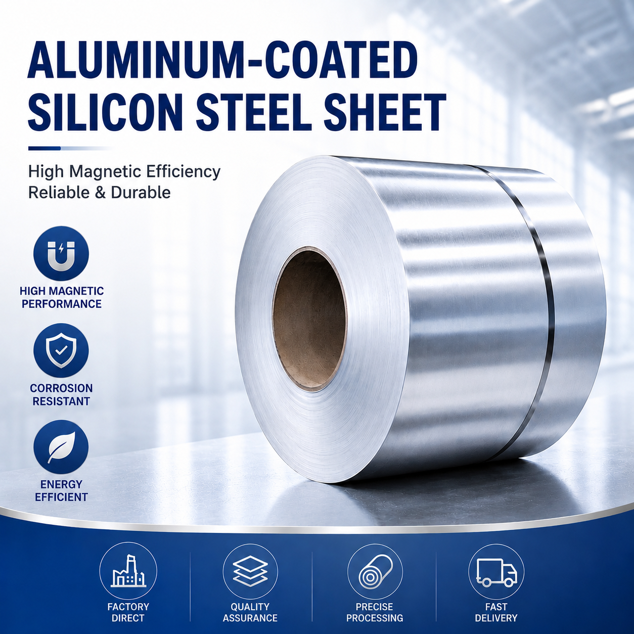 Aluminized silicon steel