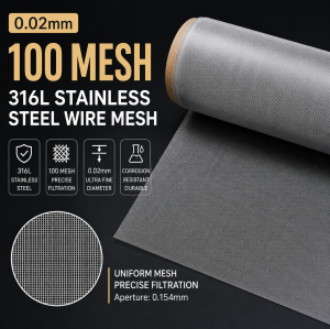 316L Stainless Steel Wire Mesh Micron Filter Screen | MESCO