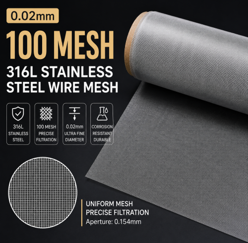 316L Stainless Steel Wire Mesh Micron Filter Screen | MESCO