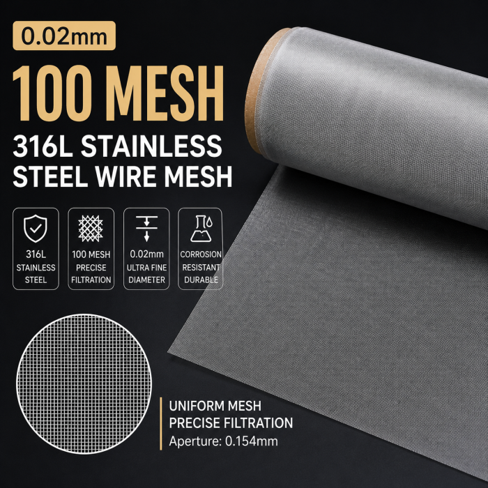 316L Stainless Steel Wire Mesh Micron Filter Screen | MESCO