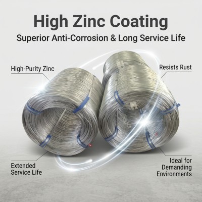 Premium Galvanized Steel Wire S550Tensile Strength ≥ 550 MPa | MESCO