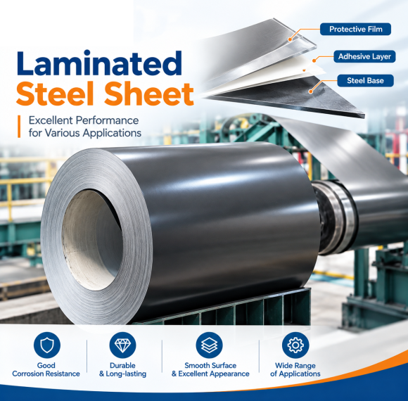 Film Laminated Steel Sheet (Surlyn/PET/PVC/PEN/TPO)