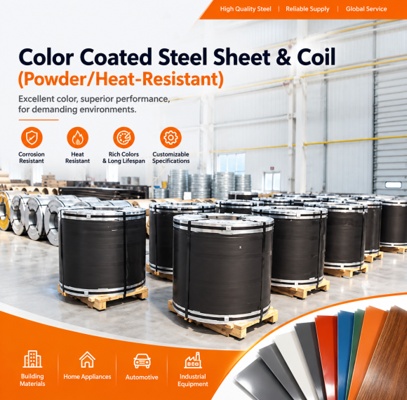 Color Coated Steel Sheet & Coil (Powder/Heat-Resistant)