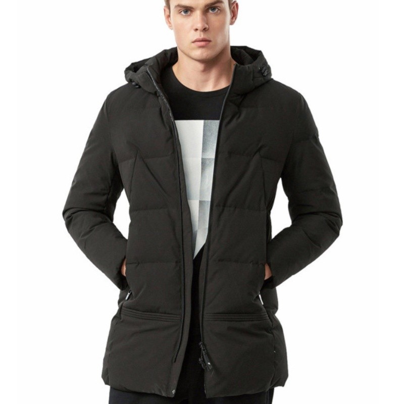 Customized men's mid to long down jacket