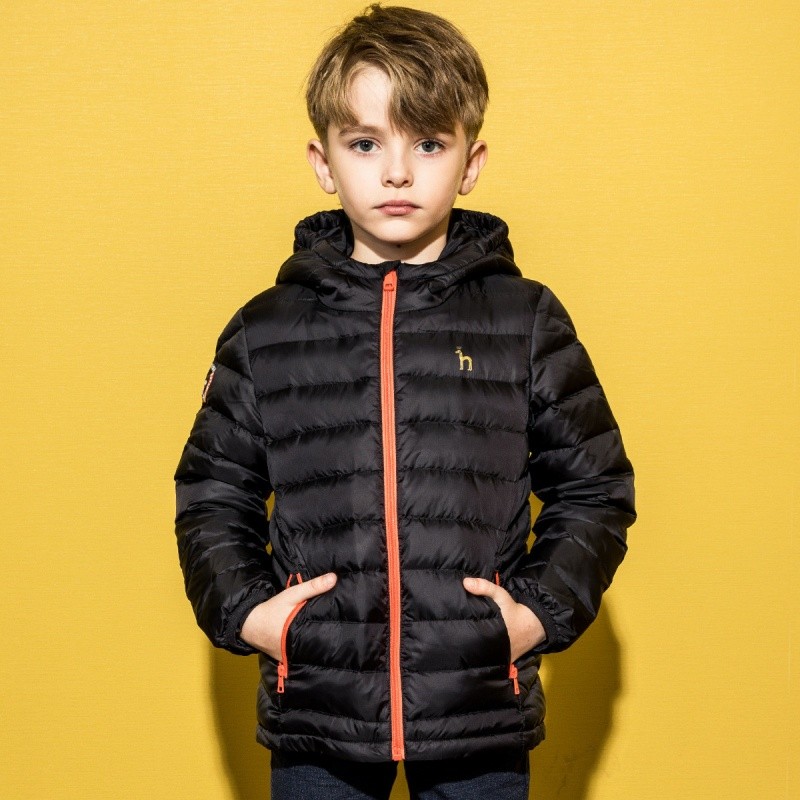 Customized boys' short down jacket
