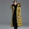 Custom Women's Long Hooded Down Jacket | Plush Collar | Indoor,Commuting | Supports OEM, ODM