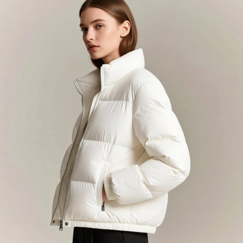Customized women's short down jacket