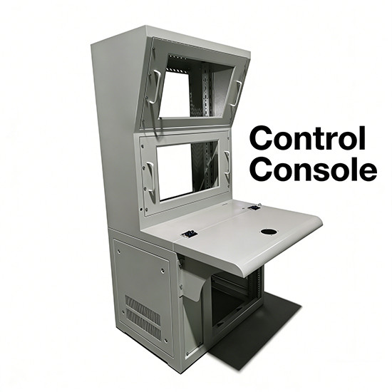 Industrial-Grade Heavy-Duty Control Console SPCC Steel Anti-Static with Cable Management for Industrial Dispatch & Control Room