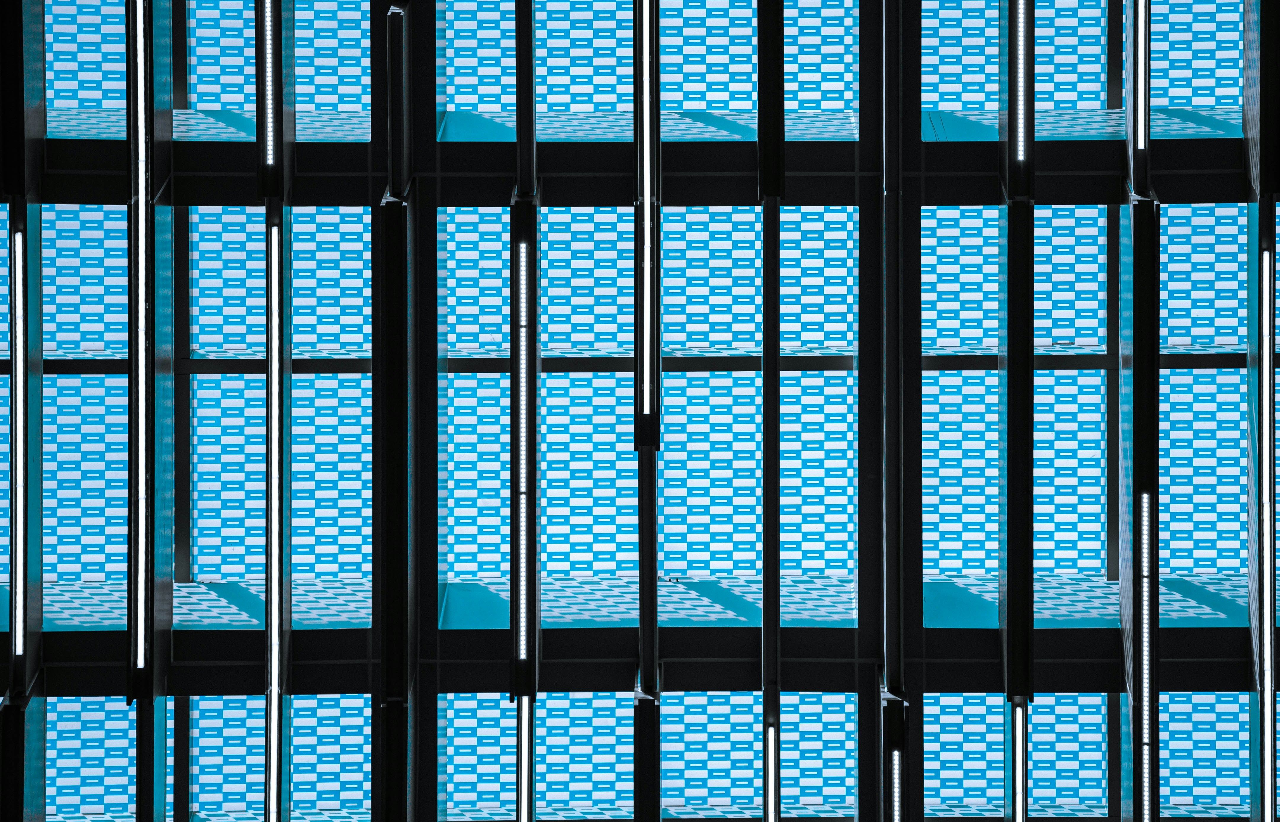 A modular server rack design showing how additional sections can be added for scalability.