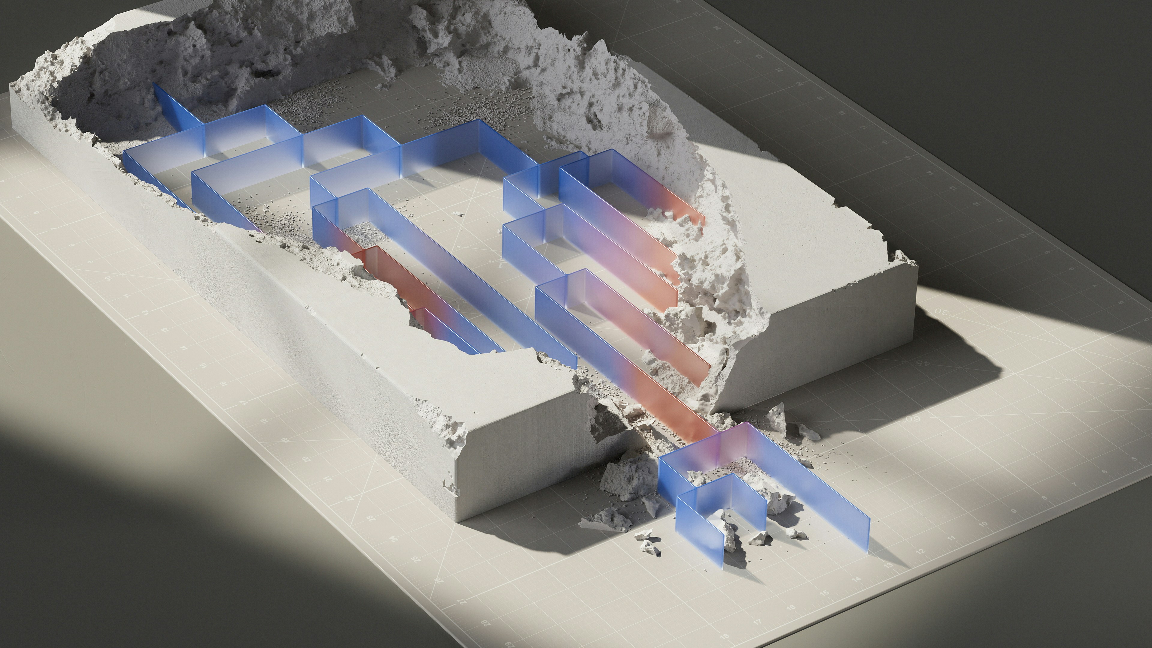 A diagram showing airflow in an enclosure with a fan and filter for thermal management.