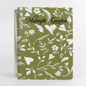 A4/A5/A5MINI Three-Pack Midnight Garden Green Floral American Large Spiral 100 Sheets Paper Notebook Gift Fresh Elegant