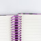 America purple Leopard Print Spiral Notebook B5 Hardcover Journal Women Cute Trendy School Office Stationery Gift 100 Sheets