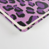 America purple Leopard Print Spiral Notebook B5 Hardcover Journal Women Cute Trendy School Office Stationery Gift 100 Sheets