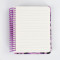 America purple Leopard Print Spiral Notebook B5 Hardcover Journal Women Cute Trendy School Office Stationery Gift 100 Sheets
