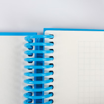 A6 Soft Cover Trace Fabric Business Luxury Spiral-Bound Daily Planner Notebook Digital Printing Custom Logo Option 100 Sheets