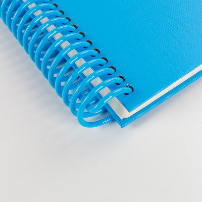 A6 Soft Cover Trace Fabric Business Luxury Spiral-Bound Daily Planner Notebook Digital Printing Custom Logo Option 100 Sheets