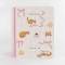 Custom Printed Cat Pattern Spiral Notebook Hardcover Cute Pink Coil Diary for Girls Stationery