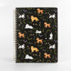 Custom Cute Dog Print Spiral Binding Loose-Leaf A4 Hardcover Offset Paper Gift Notebook Journal School Office 100 Sheets