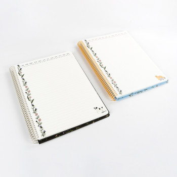 Custom Cute Dog Print Spiral Binding Loose-Leaf A4 Hardcover Offset Paper Gift Notebook Journal School Office 100 Sheets