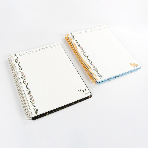 Custom Cute Dog Print Spiral Binding Loose-Leaf A4 Hardcover Offset Paper Gift Notebook Journal School Office 100 Sheets