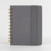 A6 Soft Cover Trace Fabric Business Luxury Spiral-Bound Daily Planner Notebook Digital Printing Custom Logo Option 100 Sheets