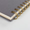 A6 Soft Cover Trace Fabric Business Luxury Spiral-Bound Daily Planner Notebook Digital Printing Custom Logo Option 100 Sheets