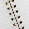 A6 Soft Cover Trace Fabric Business Luxury Spiral-Bound Daily Planner Notebook Digital Printing Custom Logo Option 100 Sheets