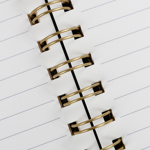 A6 Soft Cover Trace Fabric Business Luxury Spiral-Bound Daily Planner Notebook Digital Printing Custom Logo Option 100 Sheets