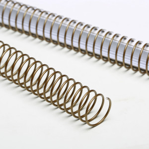 Single Spiral Binding Coil Wire Manufacturer (OEM/ODM) - Eco-friendly Iron Metal Custom Color, All Standard A/B Series Sizes, Wholesale Supply for Professional Binding Projects.