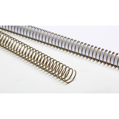 Single Spiral Binding Coil Wire Manufacturer (OEM/ODM) - Eco-friendly Iron Metal Custom Color, All Standard A/B Series Sizes, Wholesale Supply for Professional Binding Projects.