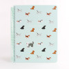Spiral Notebook OEM ODM Manufacturer | Custom Pet Dog Pattern Diary Planners with Colorful Pages for Wholesale Office Supply & Corporate Gifting.