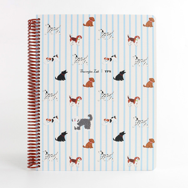 Custom Spiral Notebooks & Diary Planners OEM/ODM Supplier | Wholesale Pet Dog Pattern Notebooks with Colorful Pages for Brand Importers & Distributors