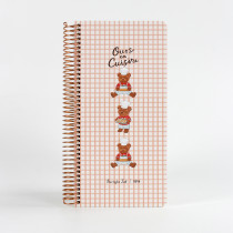 Cute Chef Bear Series Spiral Notebook | Freely Customize Tiled / Single-Motif Covers & Binding Colors