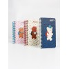 Cute Leopard Backpack Bear Series Spiral Notebook | Freely Customize Exclusive Characters, Names & Wire Colors