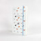 Blue Striped Puppy Hardcover Elastic Notebook | Supports Custom Text/Logo & Inner Page Format Customization