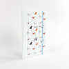 Blue Striped Puppy Hardcover Elastic Notebook | Supports Custom Text/Logo & Inner Page Format Customization