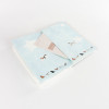 Blue Striped Puppy Hardcover Elastic Notebook | Supports Custom Text/Logo & Inner Page Format Customization