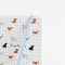 Customizable Light Blue Plaid Puppy Hardcover Elastic Notebook | Supports Custom Text/Logo & Free Inner Page Selection
