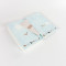 Customizable Light Blue Plaid Puppy Hardcover Elastic Notebook | Supports Custom Text/Logo & Free Inner Page Selection