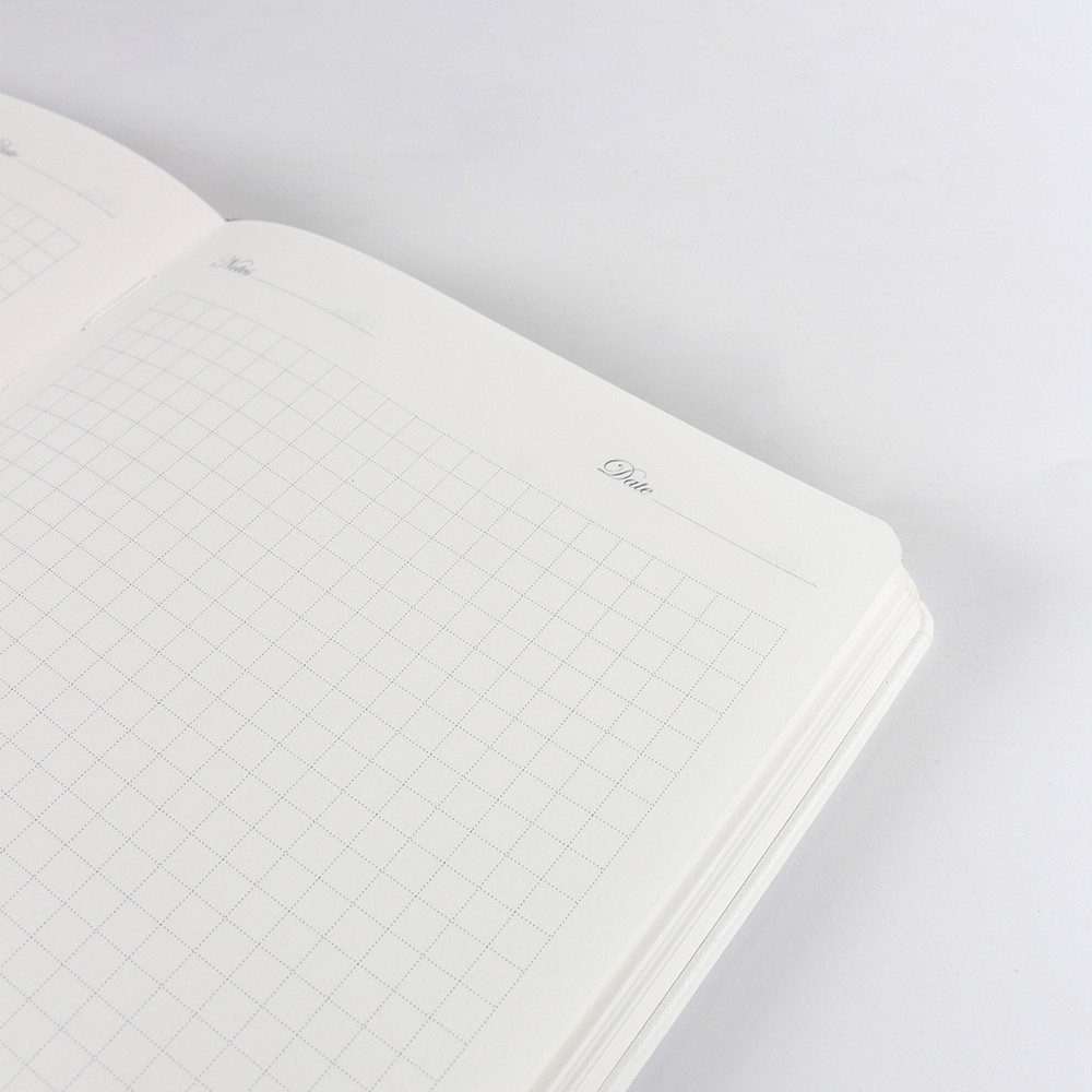 Inner pages of the Spotted Puppy A5 MINI notebook, smooth bleed-resistant paper suitable for daily journaling and note-taking.